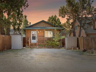 Twilight photo of house at 2136 3rd Ln, Big Bear, CA 92314