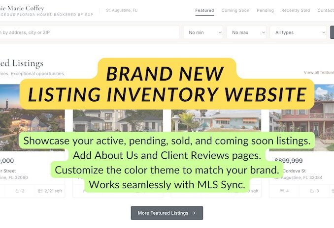 New Listing Inventory Website